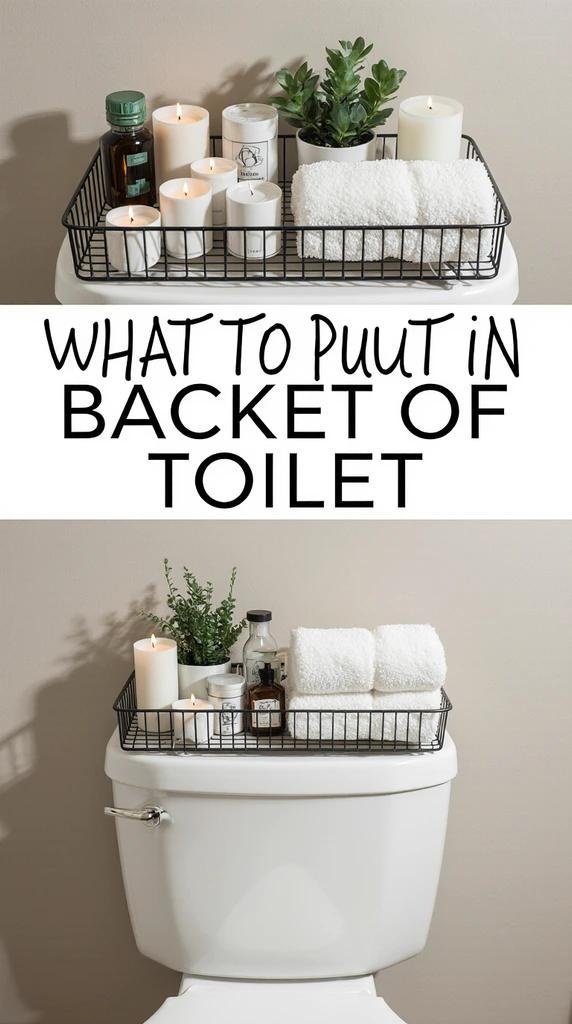 Basket On Back Of Toilet